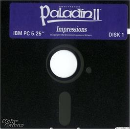Artwork on the Disc for Paladin 2 on the Microsoft DOS.